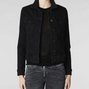 EUC Allsaints Black Denim Jacket
